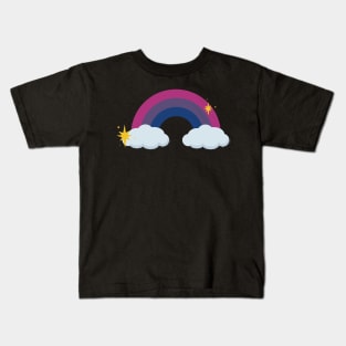 Bi Pride Retro Rainbow Kids T-Shirt